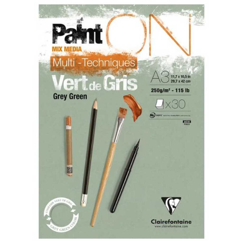 bloc painton a3 30h 250gr gris