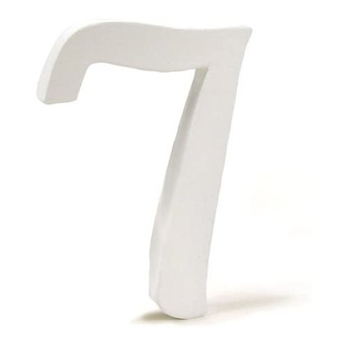 numero de papel mache '7' decopatch