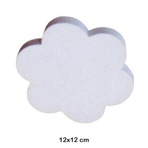 flor blanca 12x12cm. decopatch