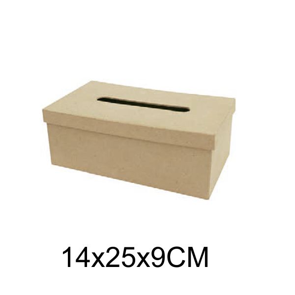 caja para pa¥uelos 9x25x14cm. decopatch