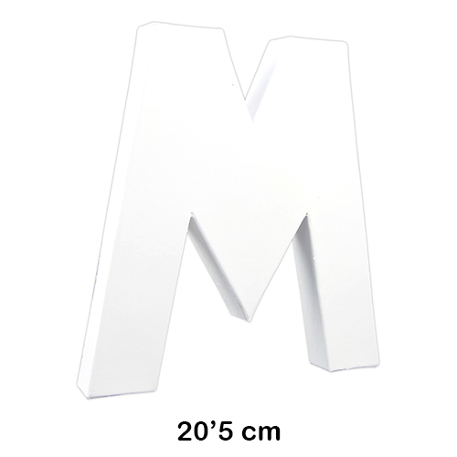 letra 'm' 20.5cm decopatch