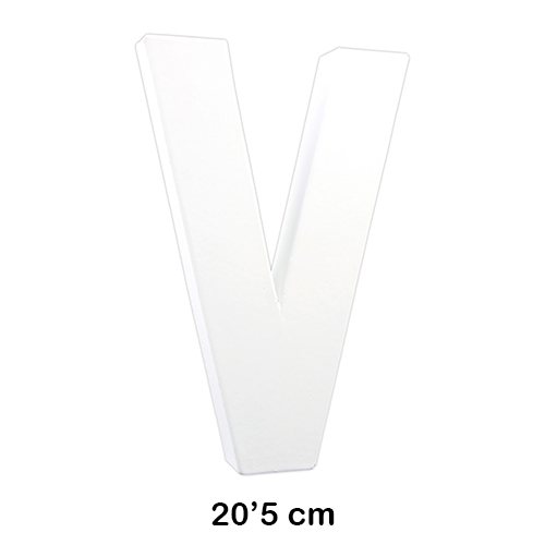 letra 'v' 20.5cm decopatch