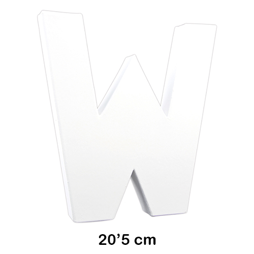 letra 'w' 20.5cm decopatch