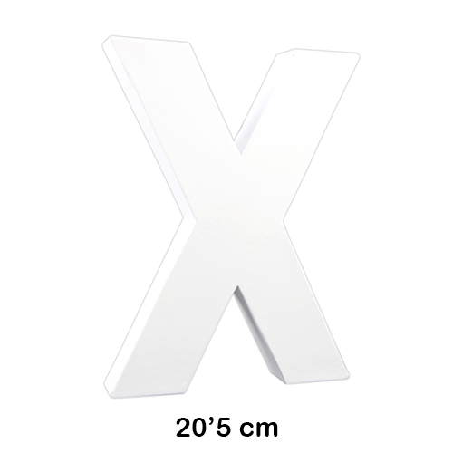 letra 'x' 20.5cm decopatch