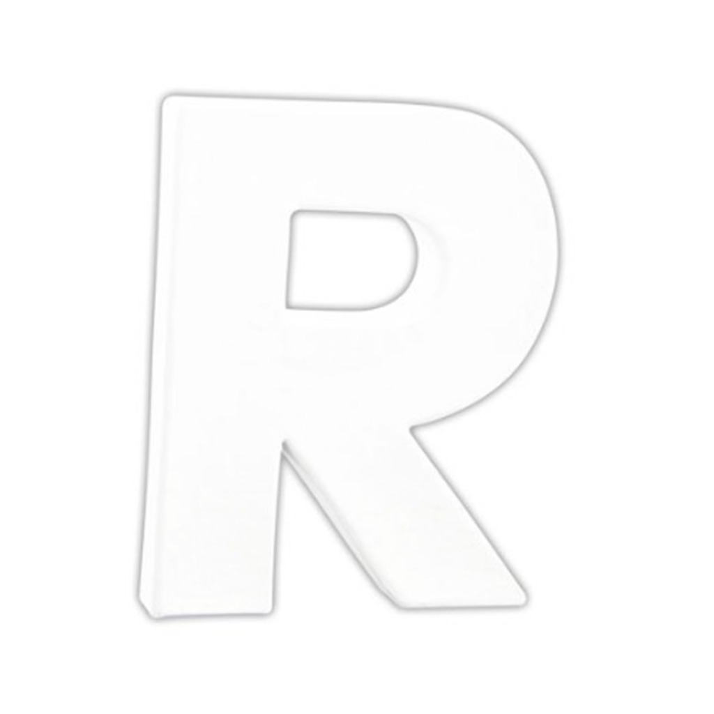 letra 'r' 12cm decopatch