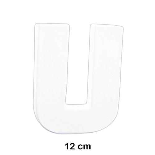 letra 'u' 12cm decopatch