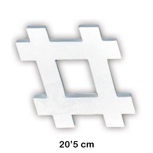 figura 'hashtag' 20.5cm decopatch