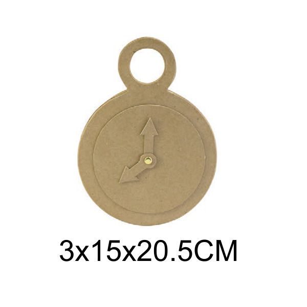 figura 'reloj' decopatch