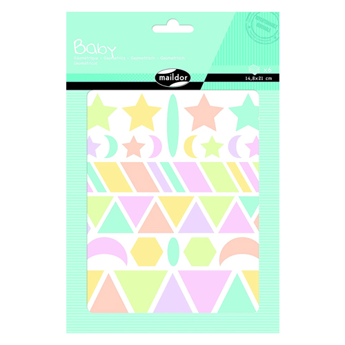 baby paq 6h 14,8x21cm geometricos pastel
