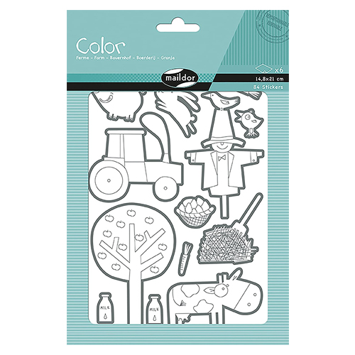 color paq. 6h 14,8x21cm granja decopatch