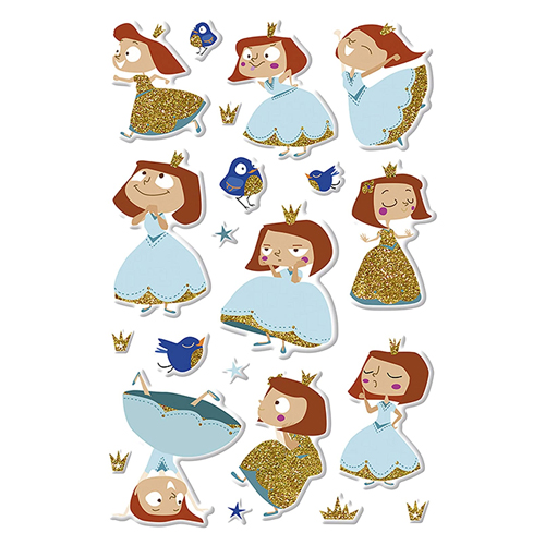 puffy, pack 1h 10.5x16 cm princesas