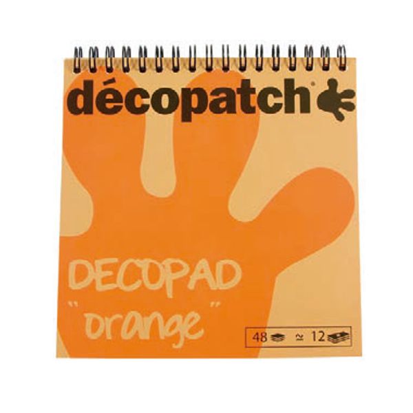 bloc color naranja decopatch