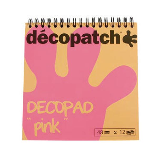 bloc color rosa decopatch