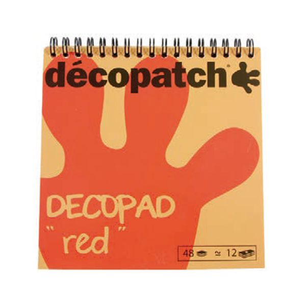 bloc color rojo decopatch