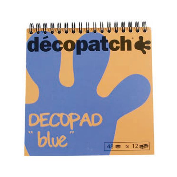 bloc color azul decopatch
