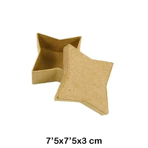 caja peque¥a forma estrella decopatch