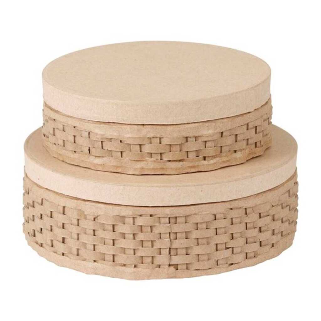 surtido 2 cajitas trenzadas