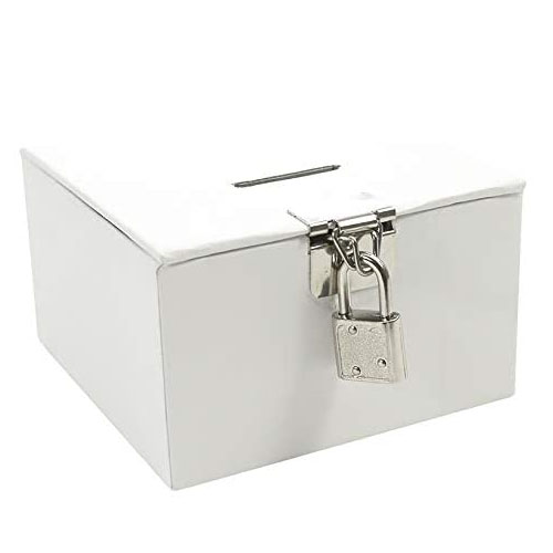 gama blanca caja de tesoro personalizabl