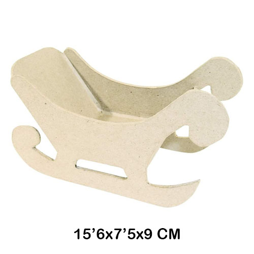 trineo 15.6x7.5x9cm decopatch