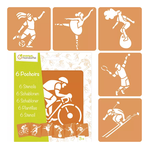 set 6 plantillas deportes