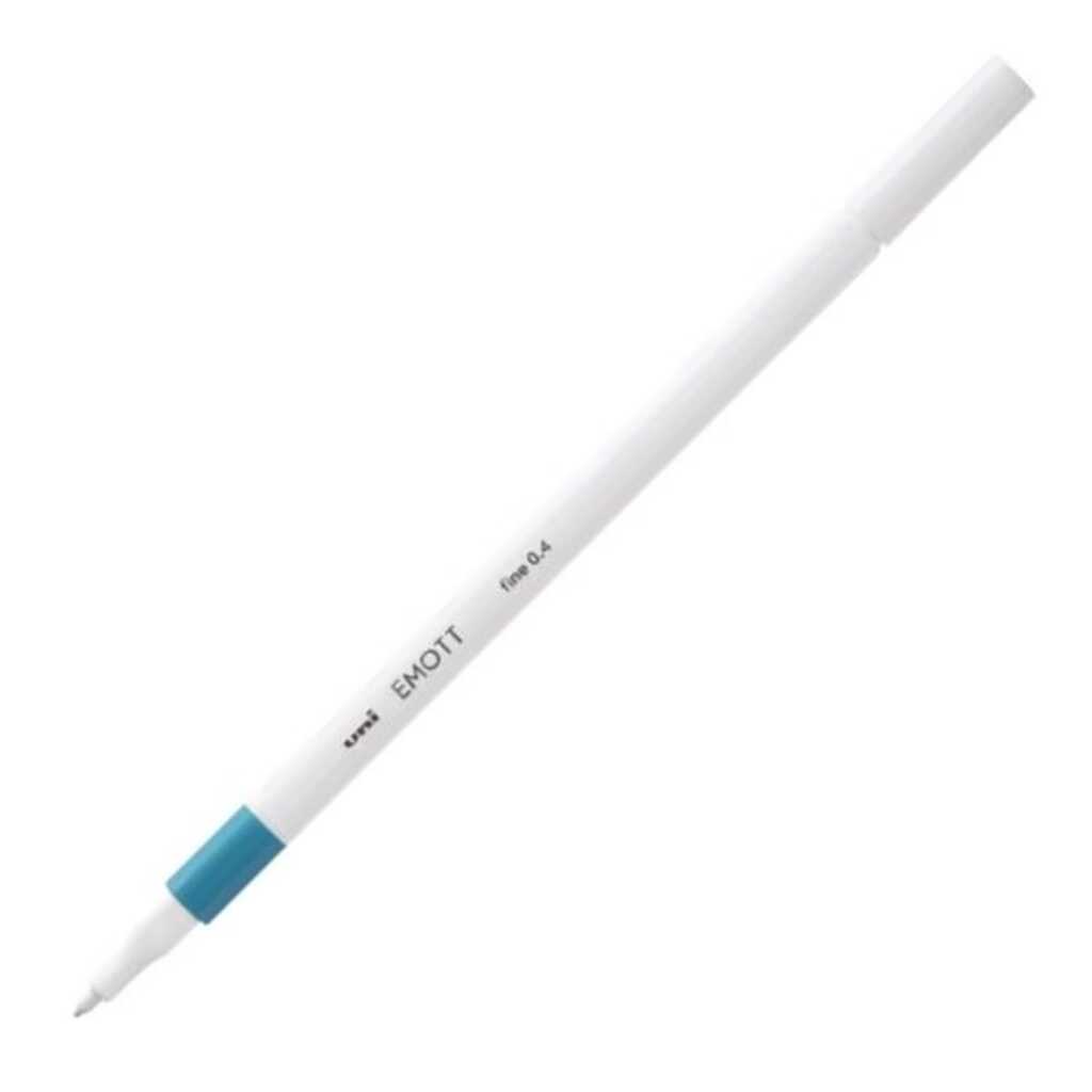 marcador punta fina 0.4mm uni-emoit turq