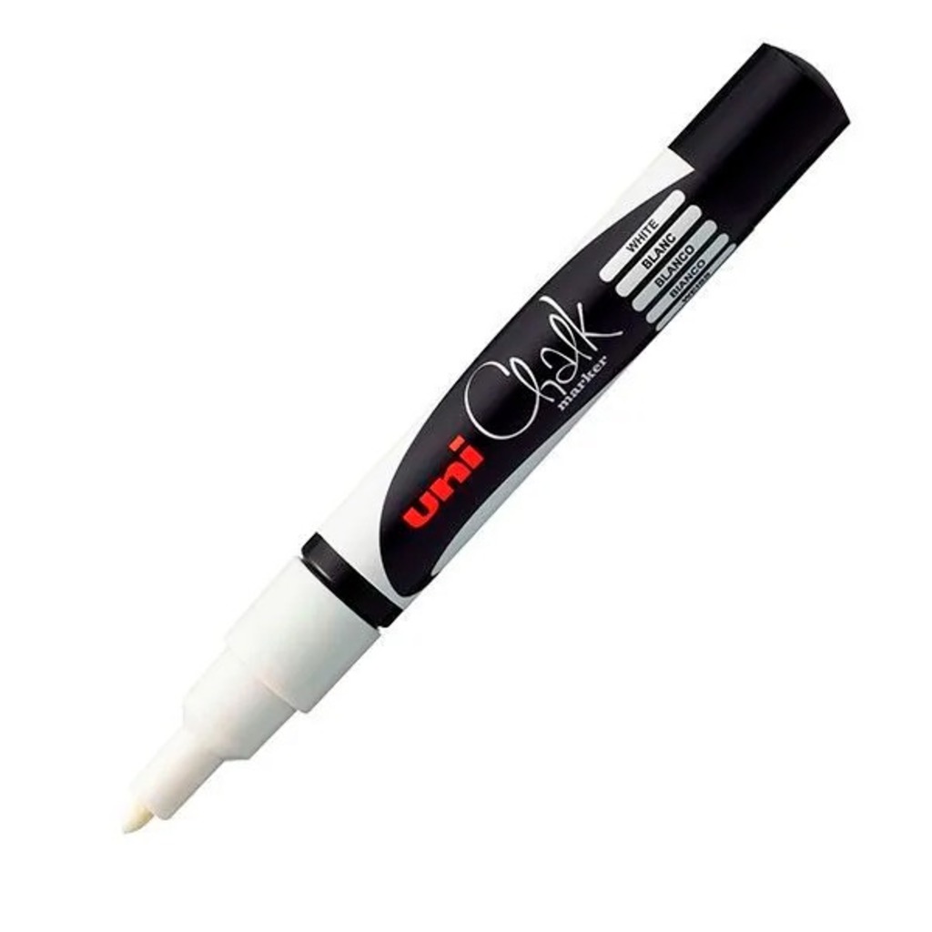 rotulador uni chalk pwe-3m blanco