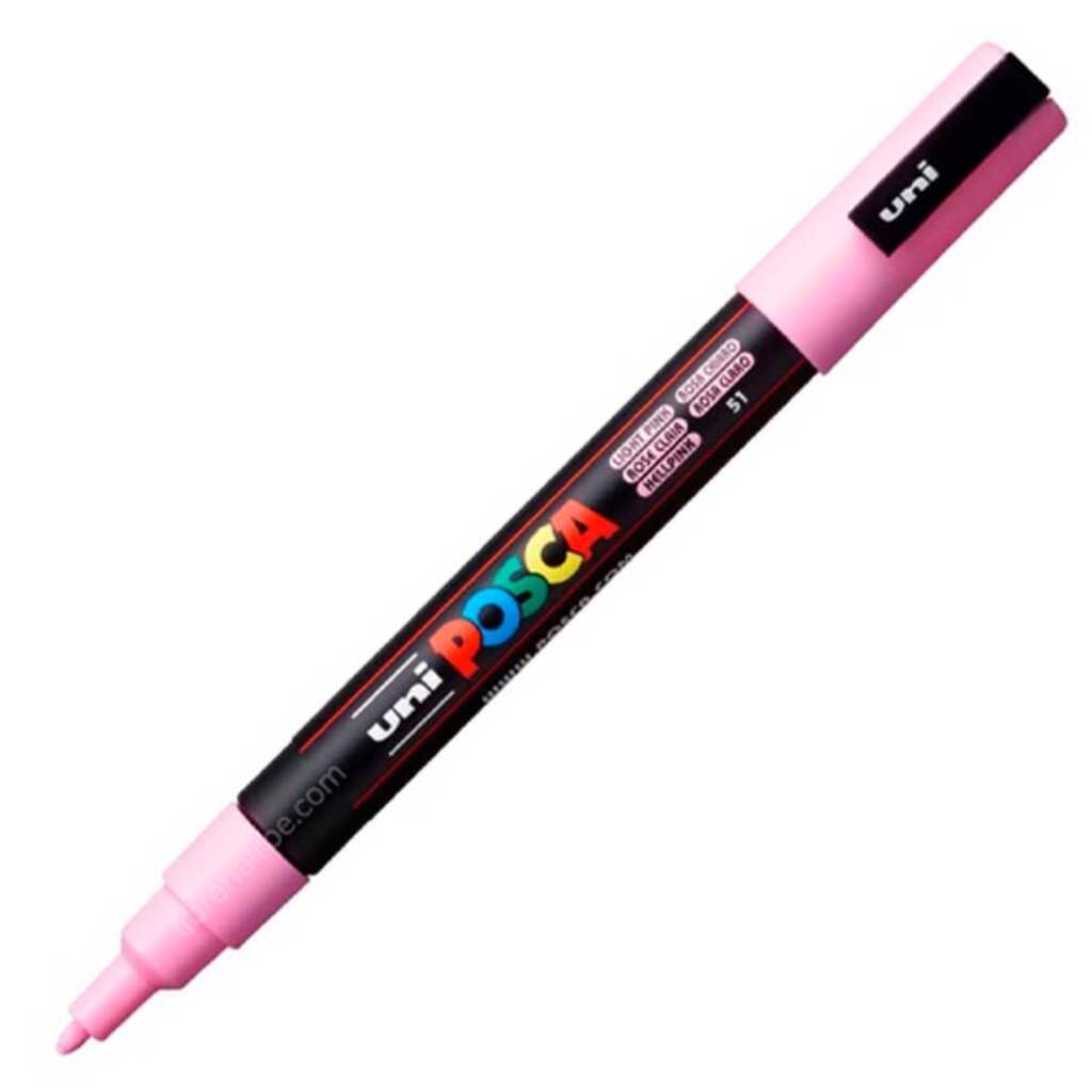 rotulador posca fino 3mm rosa claro