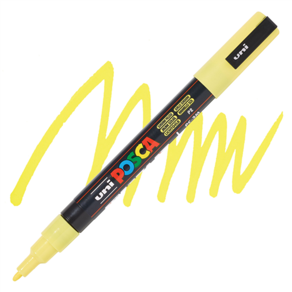 rotulador posca fino 3mm amarillo sol