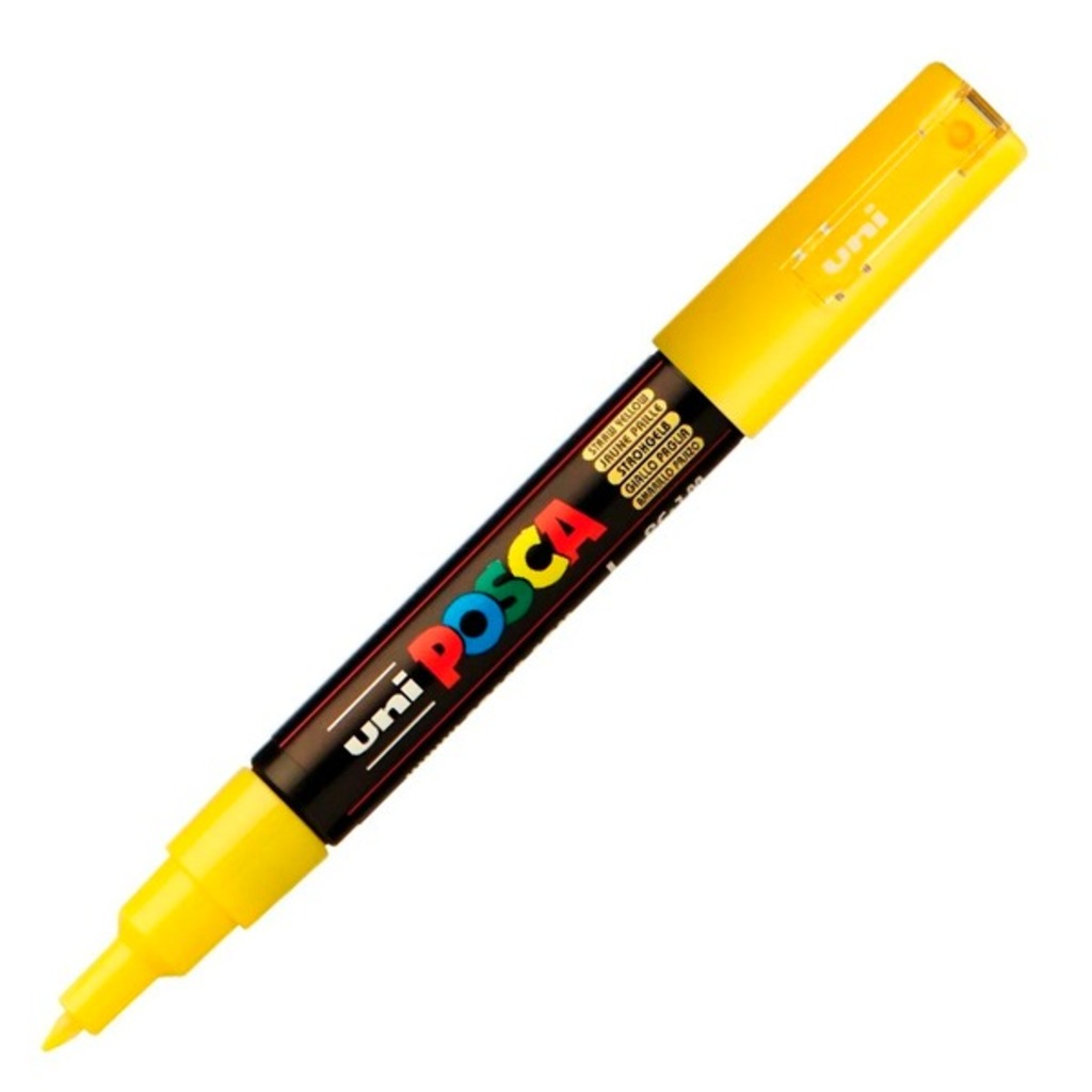 rotulador posca fino 1mm pc-1m ama. sol