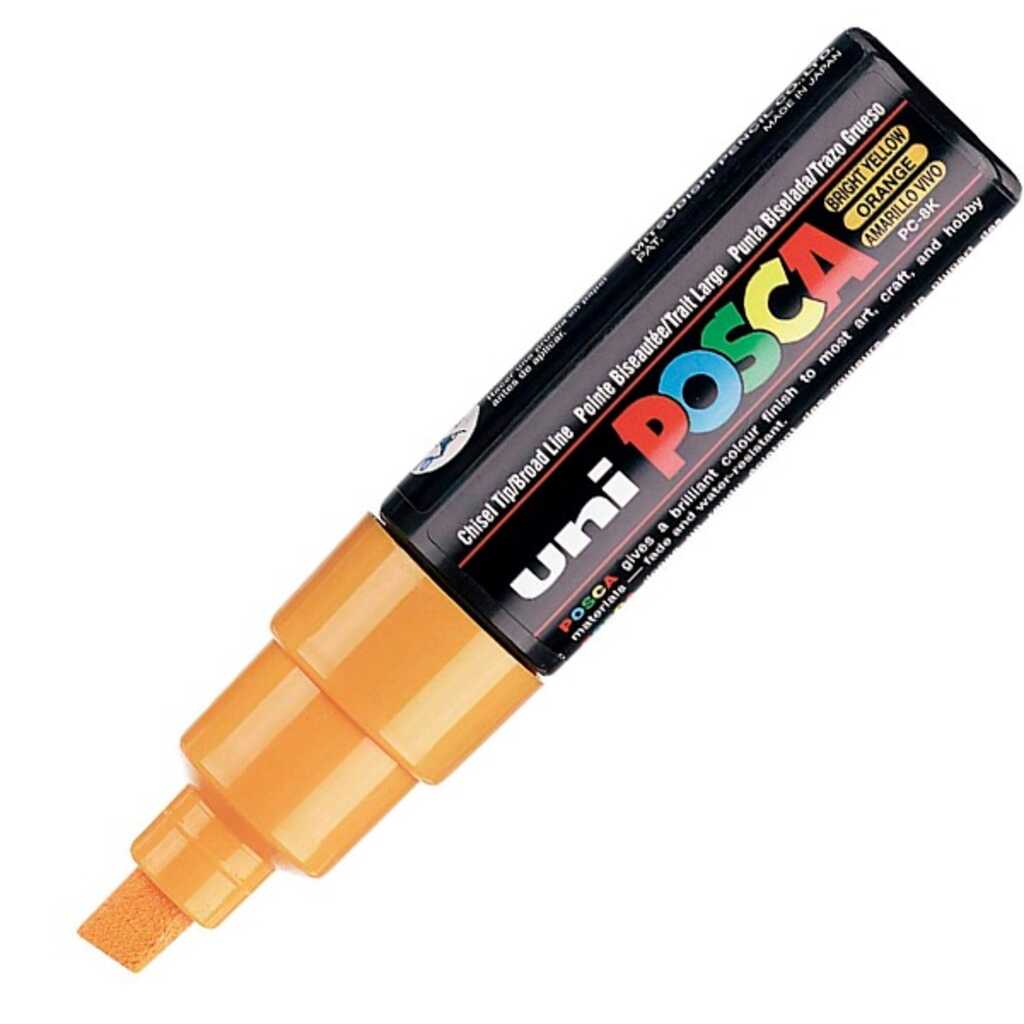 rotulador posca bold 8mm amarillo vivo
