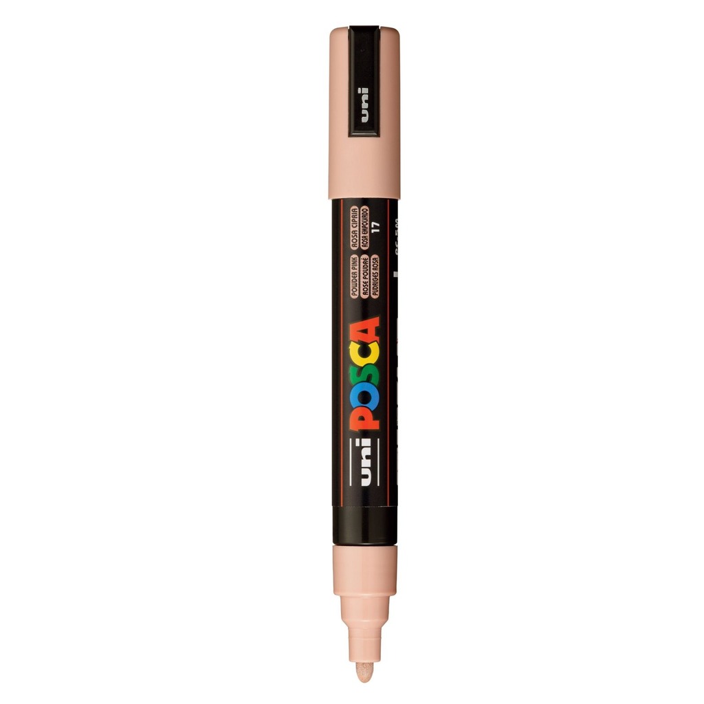 rotulador posca medium 5mm rosa empolvad