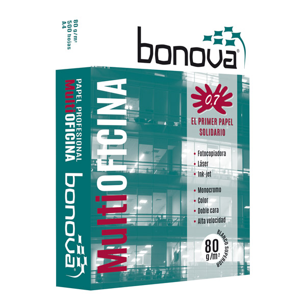 paquete 500h papel a4 80gr blanco bonova