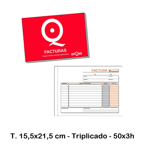 talonario factura 4§ apais. 3h. castella