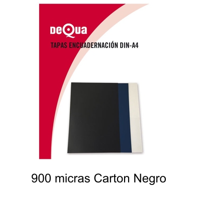 paquete 50 tapas a4 900gr carton negro