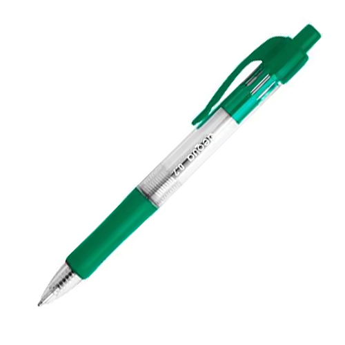 boligrafo retractil dequa 0'7mm verde