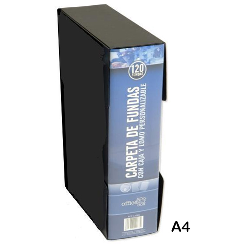 carpeta 120 fundas transparentes a4