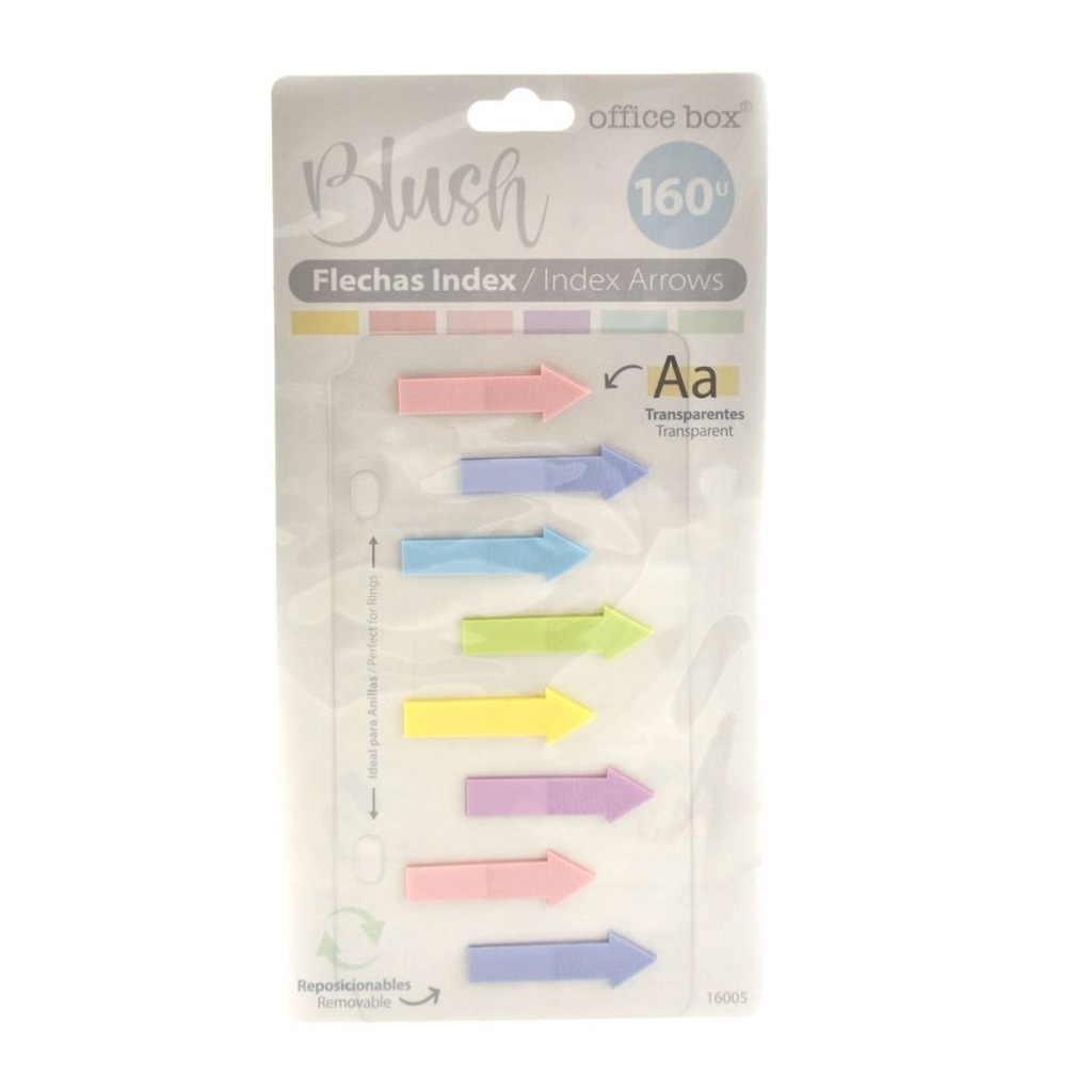 set 160u flechas index pastel