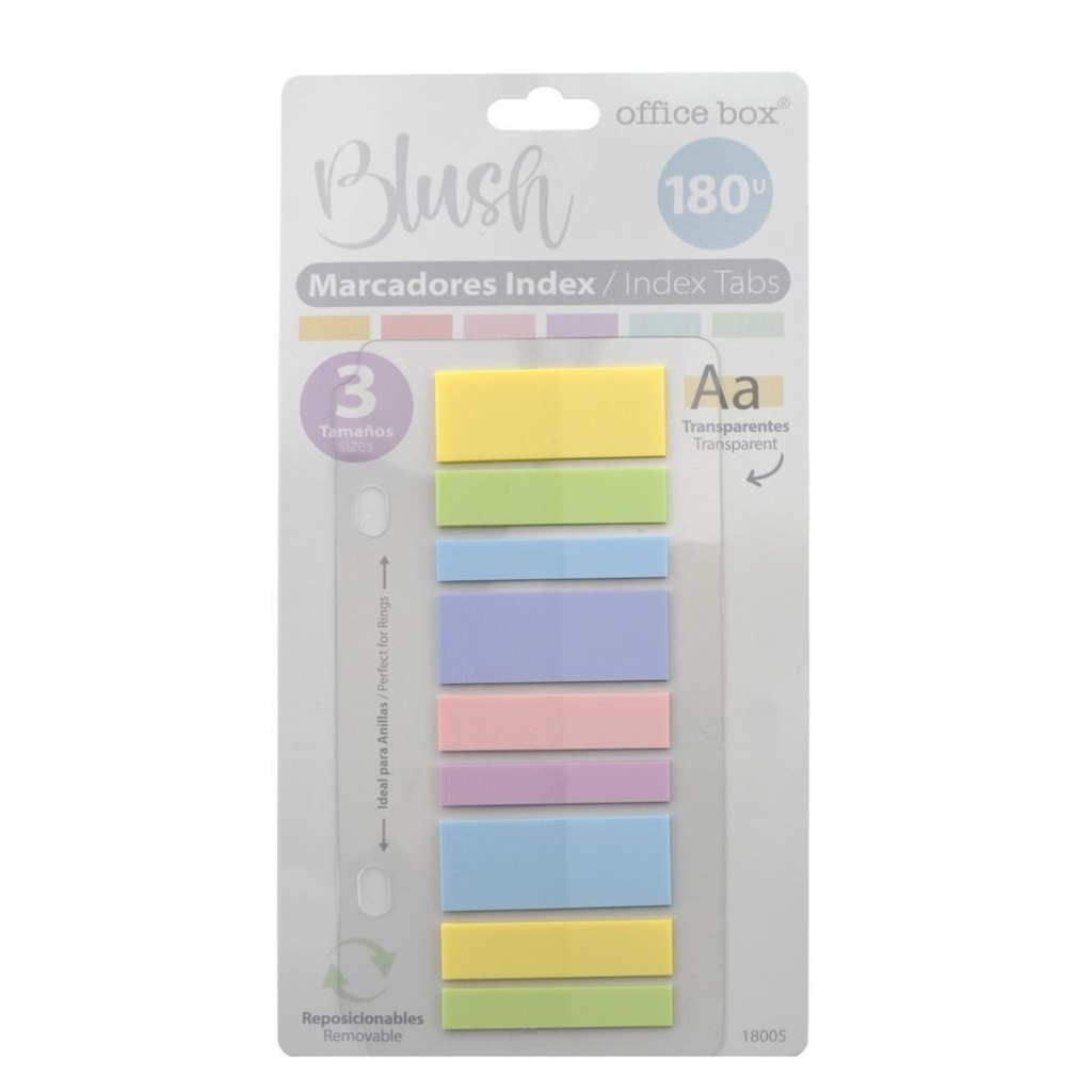 set 180u marrcadores index pastel