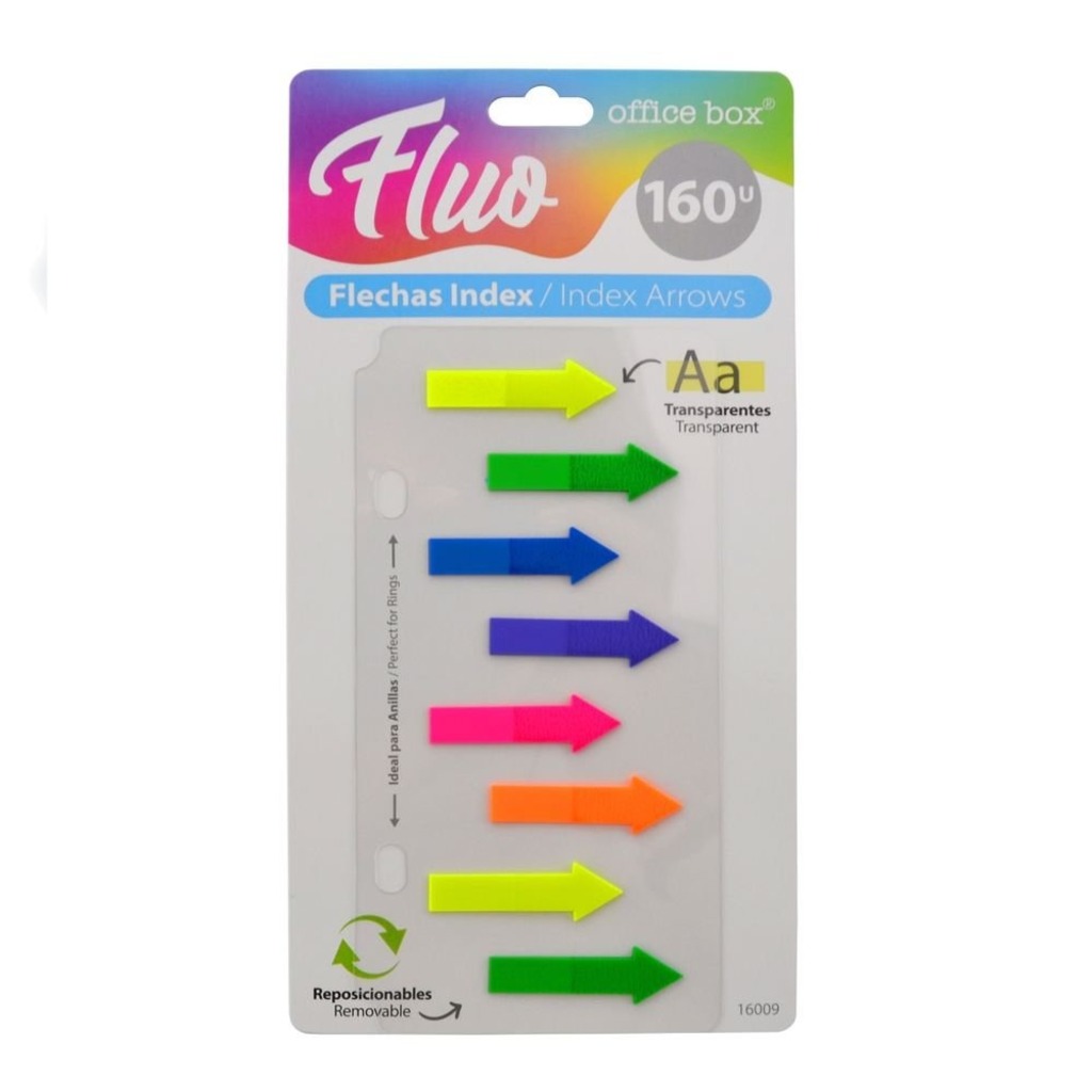 set 160u flechas index fluor