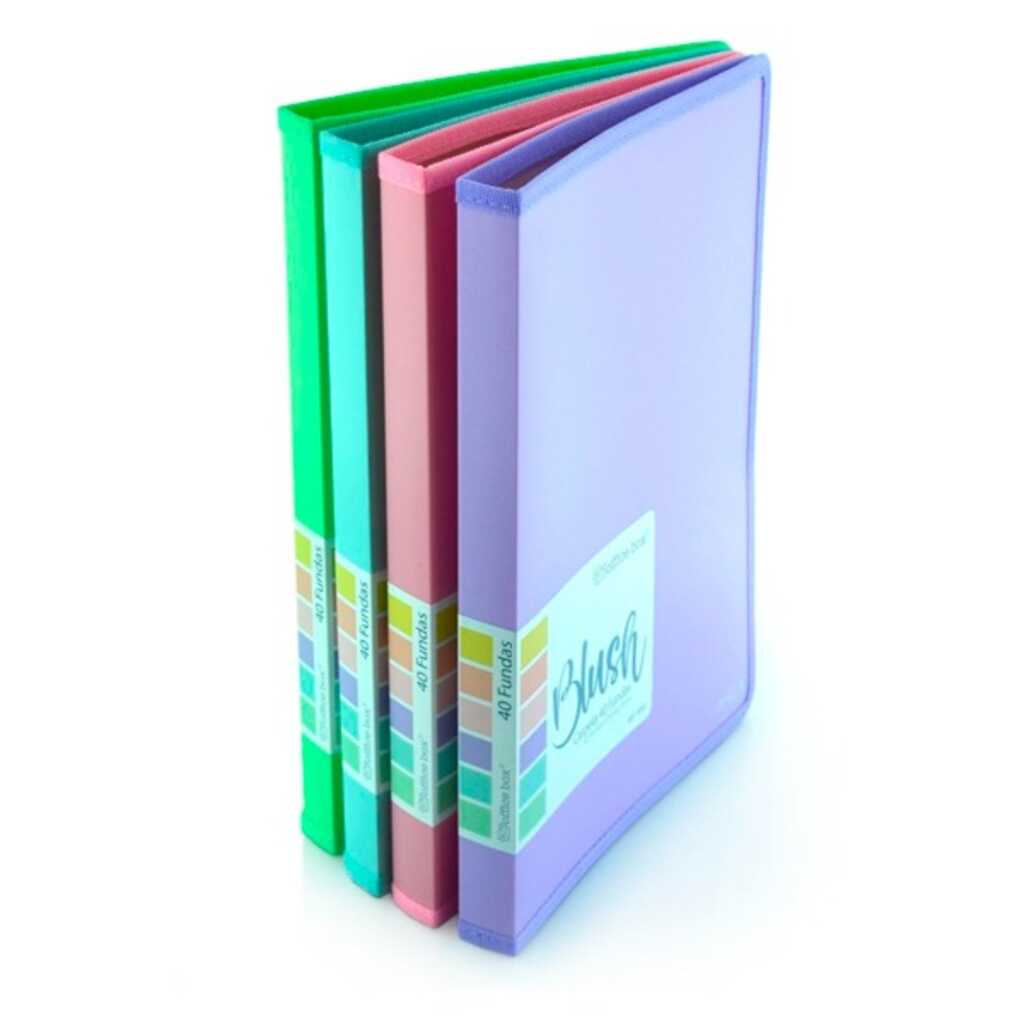 carpeta 40 fundas 'blush'