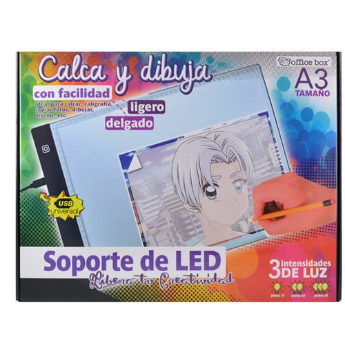 mesa de luz led a3 3 intensidades