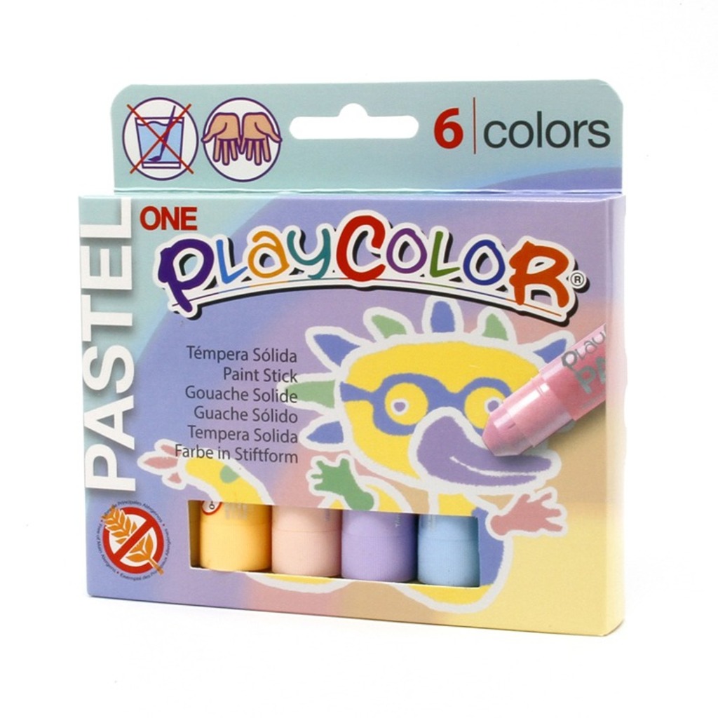 caja 6 playcolor pastel one 10gr