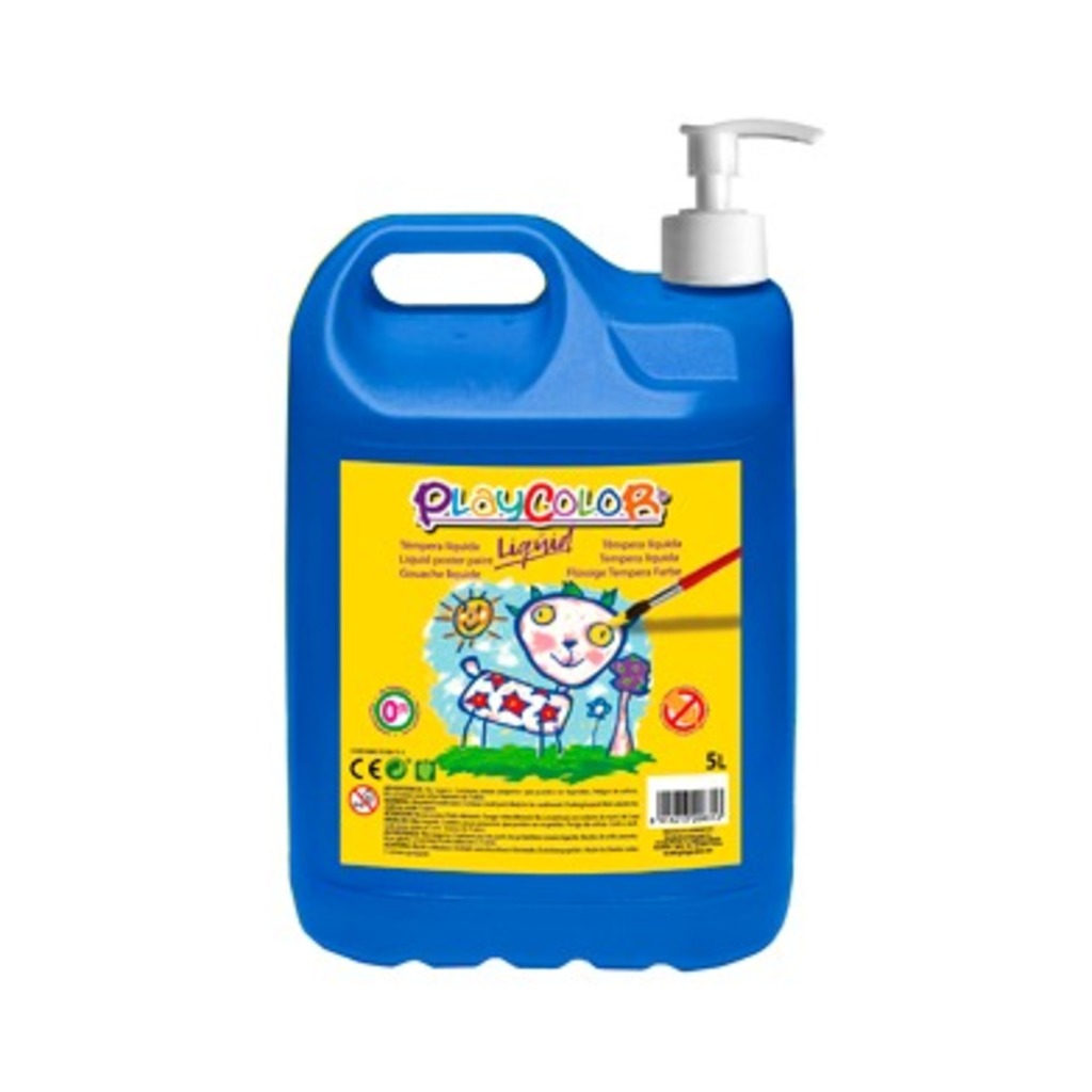 botella 5l tempera playcolor azul fuerte