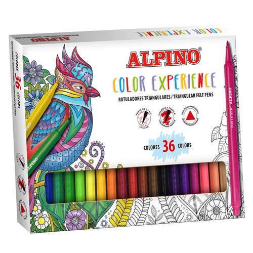 caja 36 rot.punta fina/pincel lettering