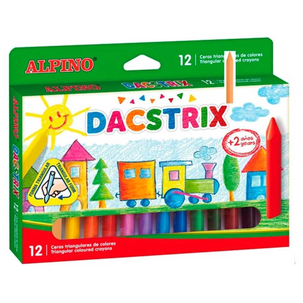 caja 12 ceras blandas triangulares