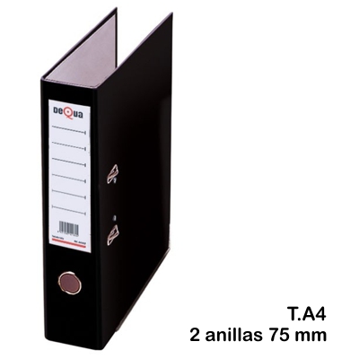 archivador a-z a4 negro dequa