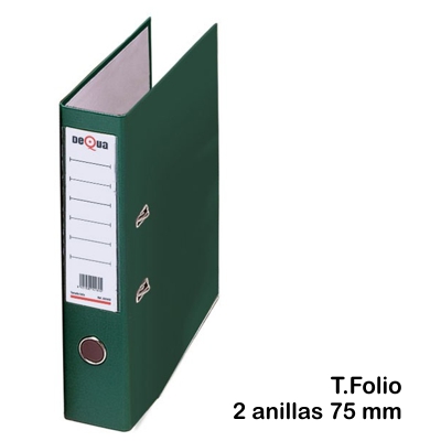 archivador a-z folio verde dequa