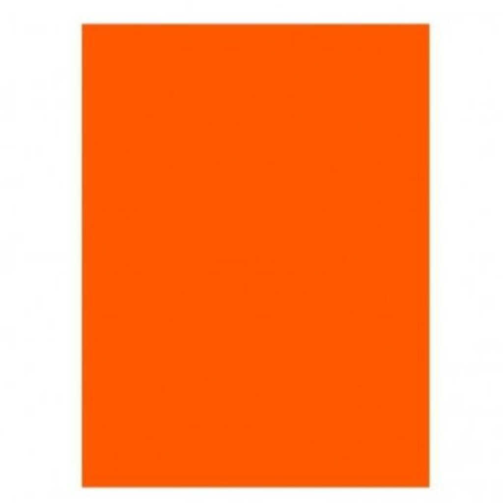 hoja papel charol 50x65cm naranja fluor