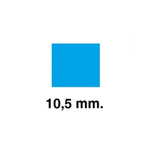 sobre gomets cuadrado pequeno azul