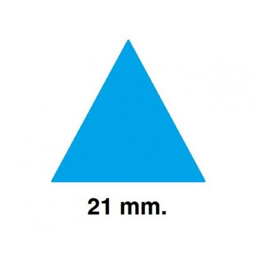 sobre gomets triangulo grande azul